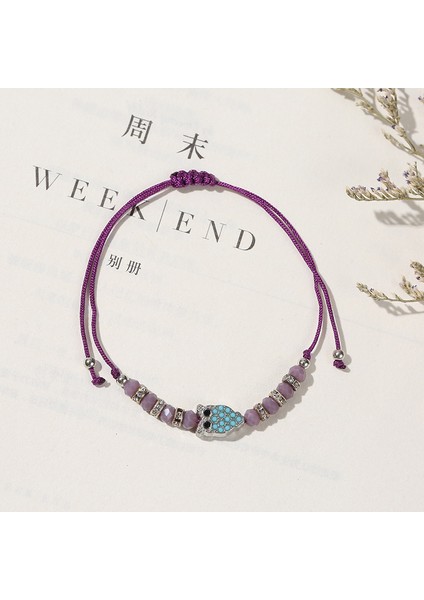 NO.45306 Boyutu Eldeki Basit Bohemya Kristali Hayvan Bilezikler Sonsuzluk Baykuş Halat Bilezik Arkadaşlar Için Hediye Yaz Tatil Takı (Yurt Dışından) fırsatları