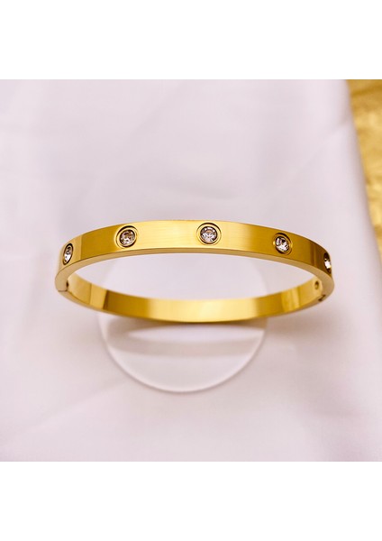 Titanyum-8mm Güzel Paslanmaz Çelik Bilezikler Kadın Sevgilisi Bilezik ve Bilezikler Kadın Için Altın Aşk Pulseiras Kristal Düğün Feminina Takı (Yurt Dışından) indirimleri