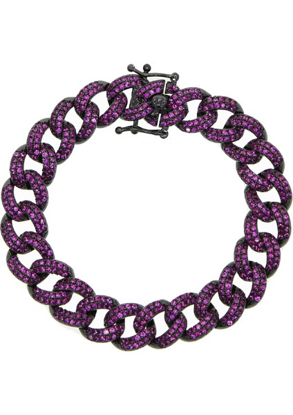 16,5 cm Tarzı Mavi Hip Hop Bling Bling Buzlu Out Miami Küba Zincir Bilezikler Mikro Açacağı Gökkuşağı Kırmızı Yeşil Mavi Cz Renkli Kadın Erkek Moda Takı (Yurt Dışından) fırsatları