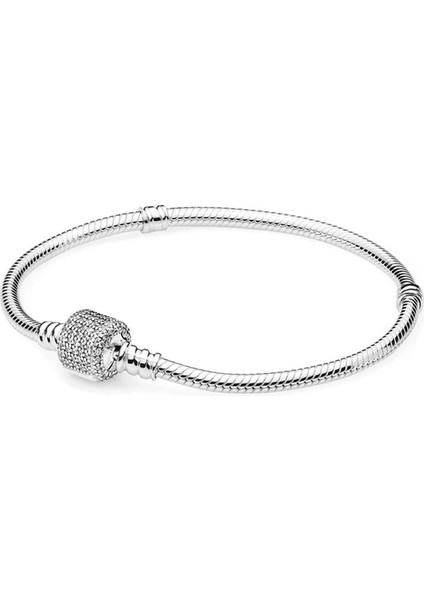 21CM Tarzı A-009 Yexcodes Yüksek Gümüş Kaplama Yılan Zincir Charm Bilezik Fit Orijinal Erkekler ve Kadınlar Boncuk Güzel Bilezik Takı Hediye (Yurt Dışından)