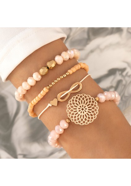 NO.4019 Boyutu Tocona 30 Stilleri Bohemian Bilezik Seti Kadınlar Için Kabuk Yıldız Haritası Ananas Kalp Doğal Taş Boncuk Zincirler Bileklik Boho Takı (Yurt Dışından)