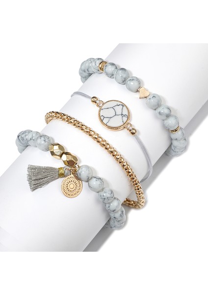 NO.4019 Boyutu Tocona 30 Stilleri Bohemian Bilezik Seti Kadınlar Için Kabuk Yıldız Haritası Ananas Kalp Doğal Taş Boncuk Zincirler Bileklik Boho Takı (Yurt Dışından) fırsatları