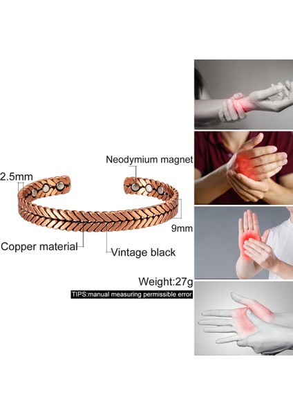 Bakır Bükülmüş Bakır Manyetik Bilezik Artrit Enerji Gül Manyetik Bilezik Faydaları Ayarlanabilir Manşet Yumuşak Bakır Takı Kadınlar Için (Yurt Dışından) modelleri