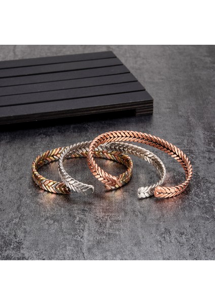 Bakır Bükülmüş Bakır Manyetik Bilezik Artrit Enerji Gül Manyetik Bilezik Faydaları Ayarlanabilir Manşet Yumuşak Bakır Takı Kadınlar Için (Yurt Dışından) indirimleri