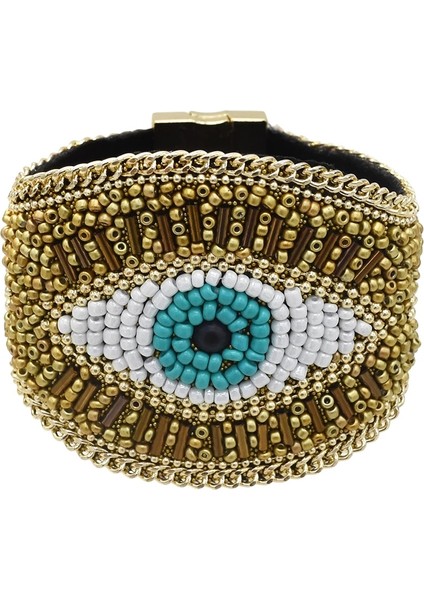 B Vintage El Yapımı Boncuk Şeytan Göz Bileklik Bileklik Kadın Erkek Bohemian Etnik Arap Afgan Elbise Türk Çingene Tribal Takı (Yurt Dışından) fiyatları