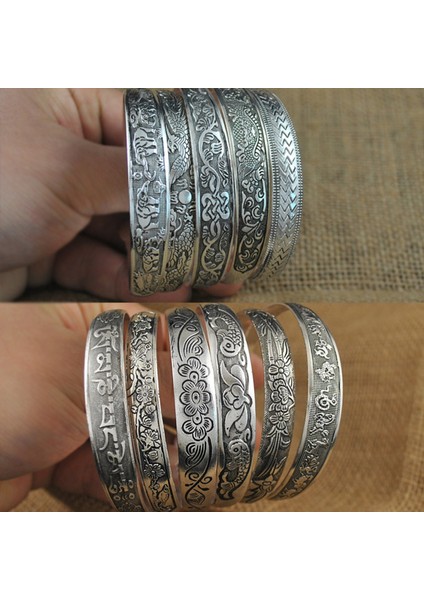 No.6 Boyutu Vintage Antik Gümüş Renk Hayvan Yılan Çiçek Desen Bilezik Kadınlar Için Bohemian Açık Metal Bilezikler Parti Takı Hediyeler (Yurt Dışından) indirimleri