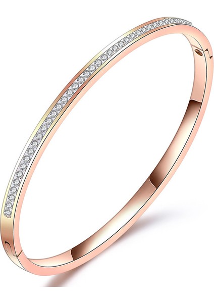 NO.82523 Boyutu Zorcvens Moda Takı Bileklik Bileklik Kristal Taklidi Açacağı Paslanmaz Çelik Bileklik Kadın Aksesuarları Için (Yurt Dışından) fırsatları