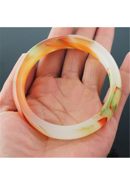 56-60MM Stili Renkli Çok Renkli Taklit Yeşim Bileklik Charm Mücevherat Moda Aksesuarları El Oyması Şanslı Muska Hediyeler Kadınlar Onun Erkekleri Için (Yurt Dışından)
