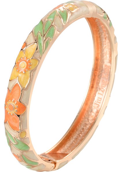 Bej Kadınlar Için Bileklik Çift Emaye Bileklik Seti Emaye Işi Kadın Takı Aksesuarları Hint Tarzı Dubai Trendy Metal Bilezik El Üzerinde (Yurt Dışından)