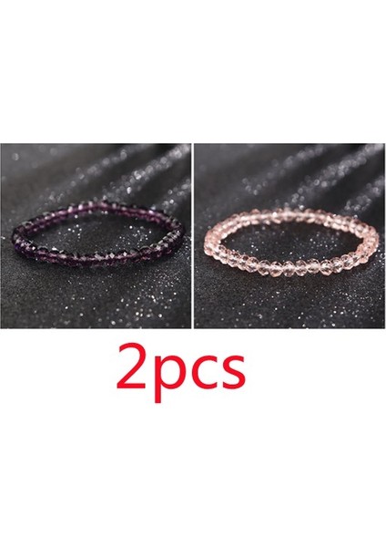 A3-2 Adet Yeni Yapay Avusturya Kristal Bilezik Fashioy Taş Boncuk Esneklik Halat Strand Bilezikler Kadınlar Takı Için (Yurt Dışından)