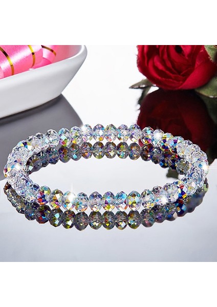 A3-2 Adet Yeni Yapay Avusturya Kristal Bilezik Fashioy Taş Boncuk Esneklik Halat Strand Bilezikler Kadınlar Takı Için (Yurt Dışından) fırsatları