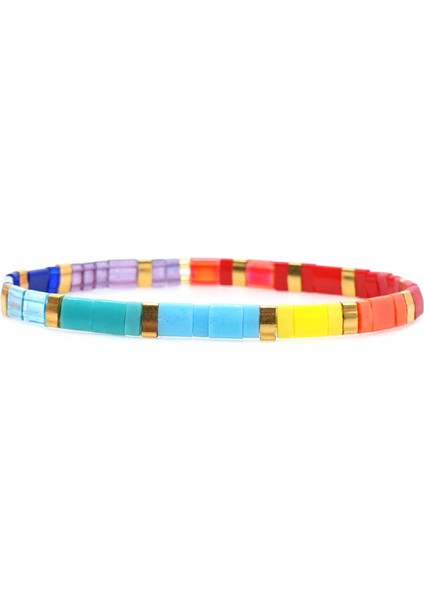 TL-B190244B GO2BOHO Boho Miyuki Bilezik Kadınlar Için Tila Boncuk Bilezik Kız Takı Pulseira Femme Takı Dostluk Hediye (Yurt Dışından)