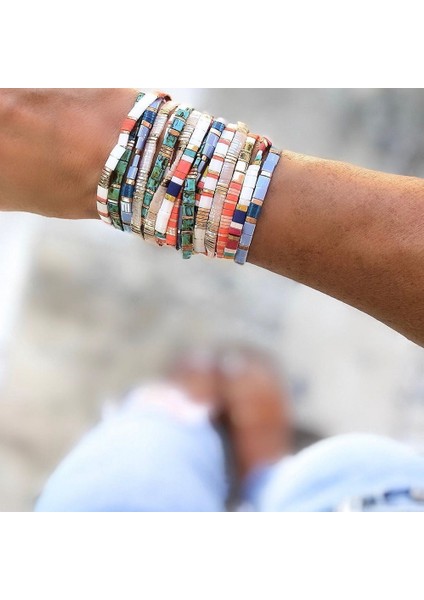 TL-B190244B GO2BOHO Boho Miyuki Bilezik Kadınlar Için Tila Boncuk Bilezik Kız Takı Pulseira Femme Takı Dostluk Hediye (Yurt Dışından)