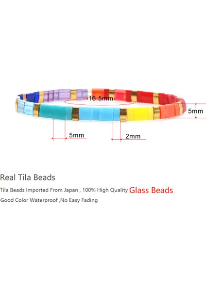 TL-B190005B GO2BOHO Boho Miyuki Bilezik Kadınlar Için Tila Boncuk Bilezik Kız Takı Pulseira Femme Takı Dostluk Hediye (Yurt Dışından)
