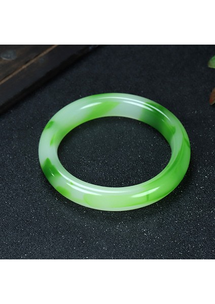 56-60MM Stili Yeşil Çok Renkli Taklit Yeşim Bileklik Charm Mücevherat Moda Aksesuarları El Oyması Şanslı Muska Hediyeler Kadınlar Onun Erkekleri Için (Yurt Dışından)