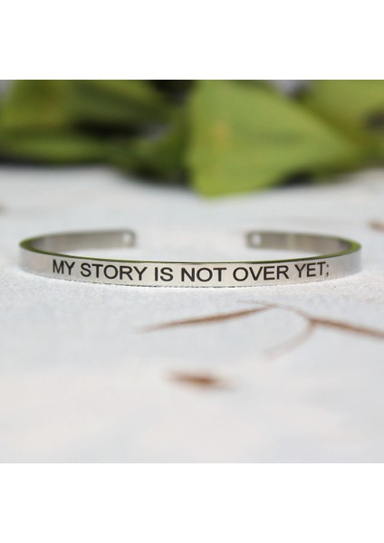 Q Paslanmaz Çelik Bileklik Kazınmış Pozitif Ilham Alıntı Mantra Manşet Titanyum Çelik Bilezikler Kadın Erkek Için 4mm Takı Hediye (Yurt Dışından) indirimleri