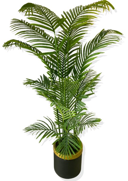 Areka 16 Yaprak 180 cm Yapay Ağaç 30X30 Gold Kemerli Saksı fiyatları