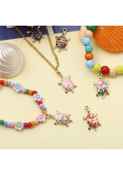 No.4 Boyutu Okyanus Deniz Kaplumbağası Hayvan Takılar Dıy Takı Renkli Emaye Kolye Kolye Bilezik Metal Kolye Takı x 14MM (Yurt Dışından) fiyatları