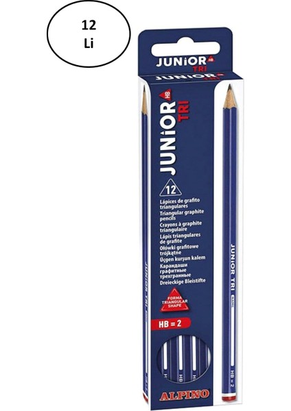 Toptan Bulurum Cem Alpino ALP-JU-004 12'li Trimax Junior Kurşun Kalem