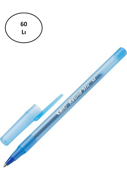 Bic Round Stic Tükenmez Kalem Mavi 60'lı fiyatları