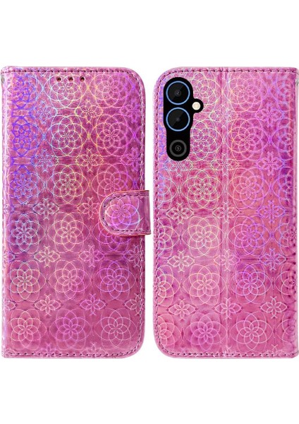 Tecno Pova Neo 2 Cüzdan Kılıf Için Kılıf Kart Yuvası Standı Tutucu Glitter Pu (Yurt Dışından)