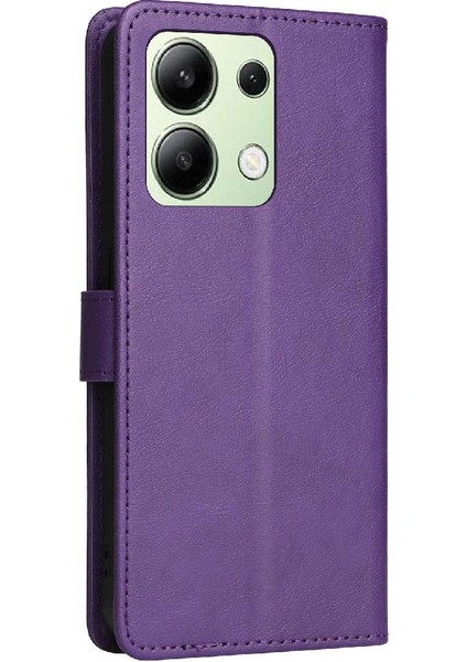 Xiaomi Redmi Not 13 Için Flip Case 4g Kart Yuvası ile Yüksek Kalite Deri (Yurt Dışından)