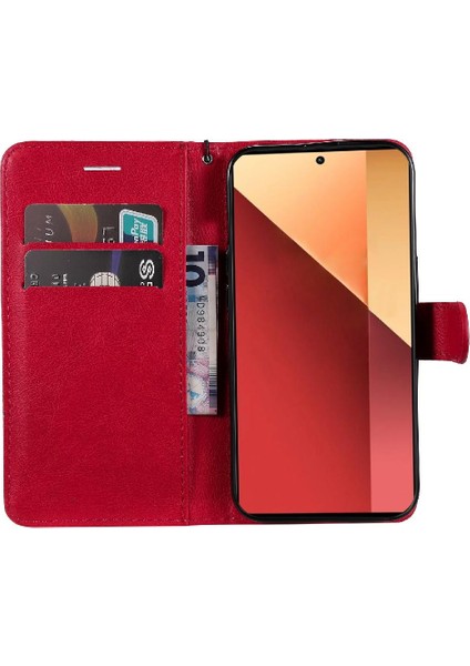 Xiaomi Redmi Not 13 Pro 4g Için Flip Case Yüksek Kalite Deri Iş (Yurt Dışından)