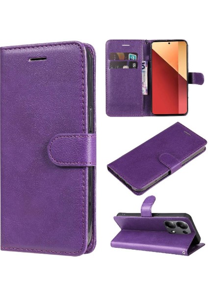 Xiaomi Redmi Not 13 Pro 4g Için Flip Case Yüksek Kalite Deri Iş (Yurt Dışından)
