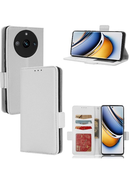 Realme 11 Pro 5g Pu Deri Manyetik Cüzdan Kart Yuvaları Tutucu Için Kılıf (Yurt Dışından)