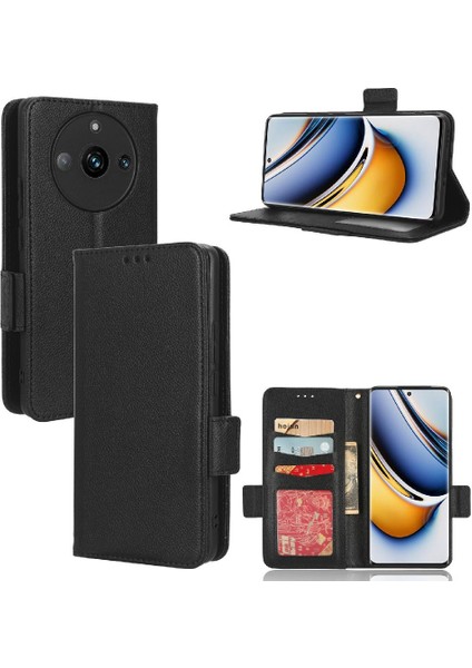 Realme 11 Pro 5g Pu Deri Manyetik Cüzdan Kart Yuvaları Tutucu Için Kılıf (Yurt Dışından)