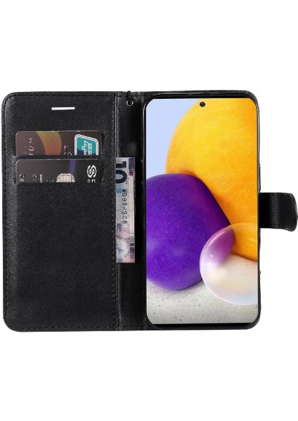 Kart Yuvası Klasik Düz Renk ile Samsung Galaxy A73 5g Için Flip Case (Yurt Dışından) fırsatları