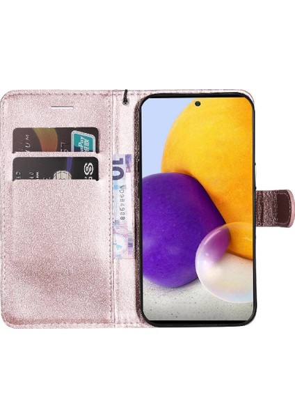 Kart Yuvası Klasik Düz Renk ile Samsung Galaxy A73 5g Için Flip Case (Yurt Dışından) indirimleri