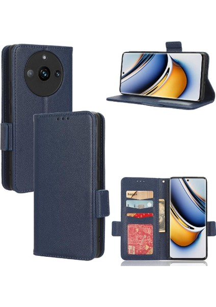 Realme 11 Pro 5g Pu Deri Manyetik Cüzdan Kart Yuvaları Tutucu Için Kılıf (Yurt Dışından)