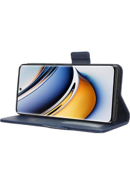 Realme 11 Pro 5g Pu Deri Manyetik Cüzdan Kart Yuvaları Tutucu Için Kılıf (Yurt Dışından)