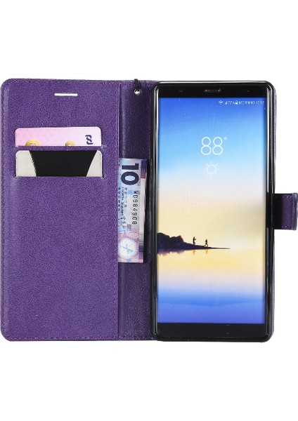 Kart ile Samsung Galaxy Not 8 Iş Cüzdan Telefon Kılıfı Için Flip Case (Yurt Dışından)
