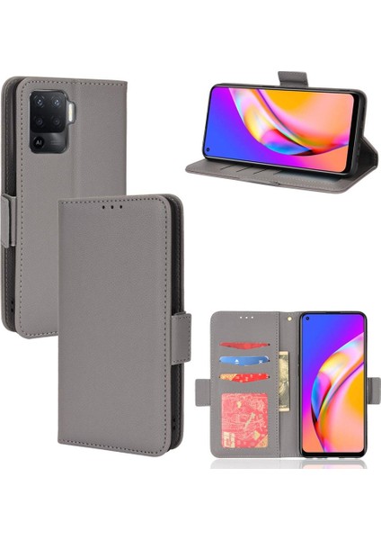 Oppo A94 4g Kart Yuvaları Için Kılıf Tutucu Yan Toka Cüzdan Pu Deri (Yurt Dışından) fırsatları