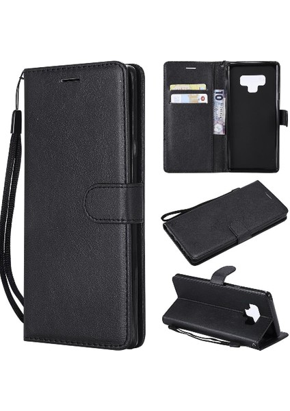 Samsung Galaxy Not 9 Için Flip Case Yüksek Kaliteli Deri Iş Cüzdan (Yurt Dışından)