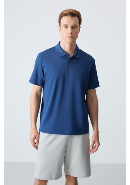 Parlament Basic Göğüs Logolu Standart Kalıp Triko Polo Yaka Erkek T-Shirt - 87768