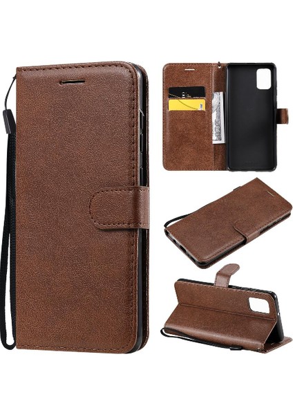 Samsung Galaxy Flip Iş Cüzdan Telefon Kılıfı Için Flip Case Klasik Katı (Yurt Dışından)