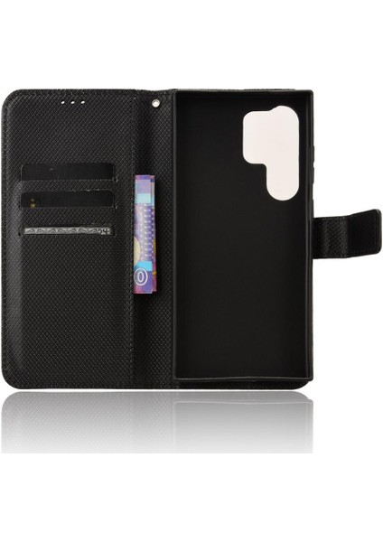 Samsung Galaxy S24 Ultra Kickstand Kapak Manyetik Cüzdan Kartı Için Kılıf (Yurt Dışından) modelleri