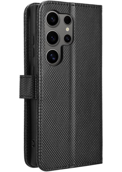 Samsung Galaxy S24 Ultra Kickstand Kapak Manyetik Cüzdan Kartı Için Kılıf (Yurt Dışından) fırsatları