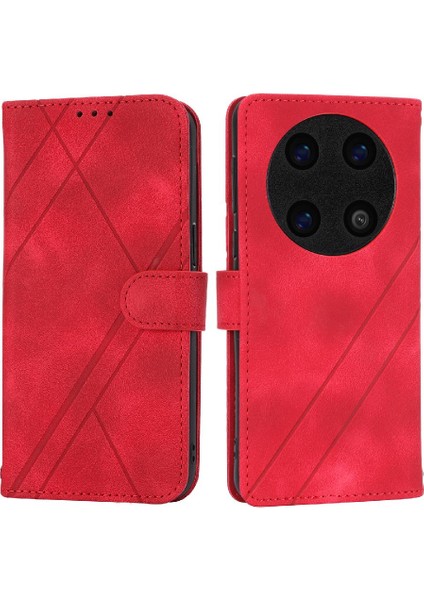 Huawei Mate 60 Pro Için Filp Durumda El Cüzdan Bilek Kayışı Kickstand Kredi (Yurt Dışından)