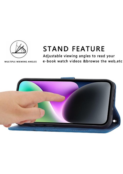 Iphone 15 Için Filp Durumda Artı Bilek Kayışı Kickstand Kredi Kartı Tutucu Pu (Yurt Dışından)