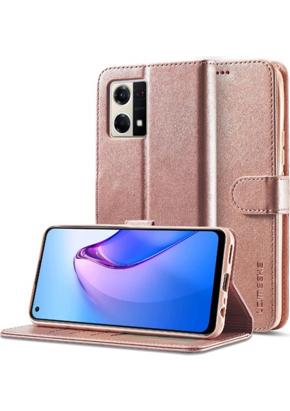 Oppo Reno8 Pro 5g Için Tutucu ile Buzağı Doku Yatay Flip Case (Yurt Dışından)