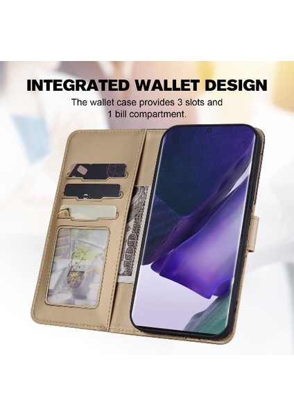 Samsung Galaxy Not 20 Için Kılıf Ultra Kapak Kapak Basit Iş Cüzdan (Yurt Dışından)