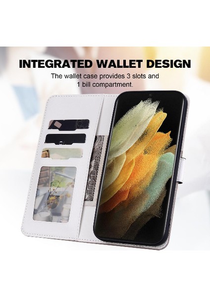 Samsung Galaxy S21 Ultra Kapak Çevirin Cüzdan Basit Iş Durum (Yurt Dışından) fırsatları