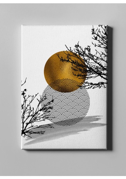 Soyut Dallarla Harmoni Dekoratif Tablo modelleri