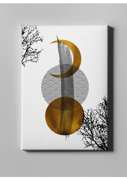 Soyut Dallarla Harmoni Dekoratif Tablo fırsatları