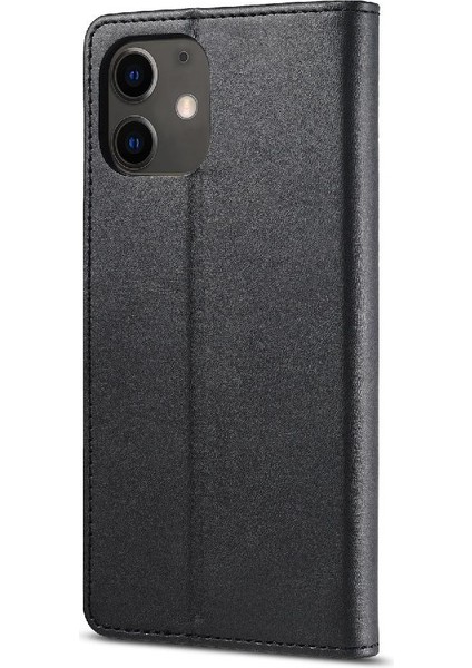 Tutucu Kart Yuvaları ile iphone 12 Mini Için Kılıf Cüzdan Buzağı Doku Flip (Yurt Dışından)