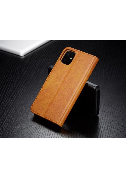 Tutucu ile iphone 11 Için Kılıf Buzağı Doku Yatay Çevir Deri Kılıf (Yurt Dışından) fırsatları